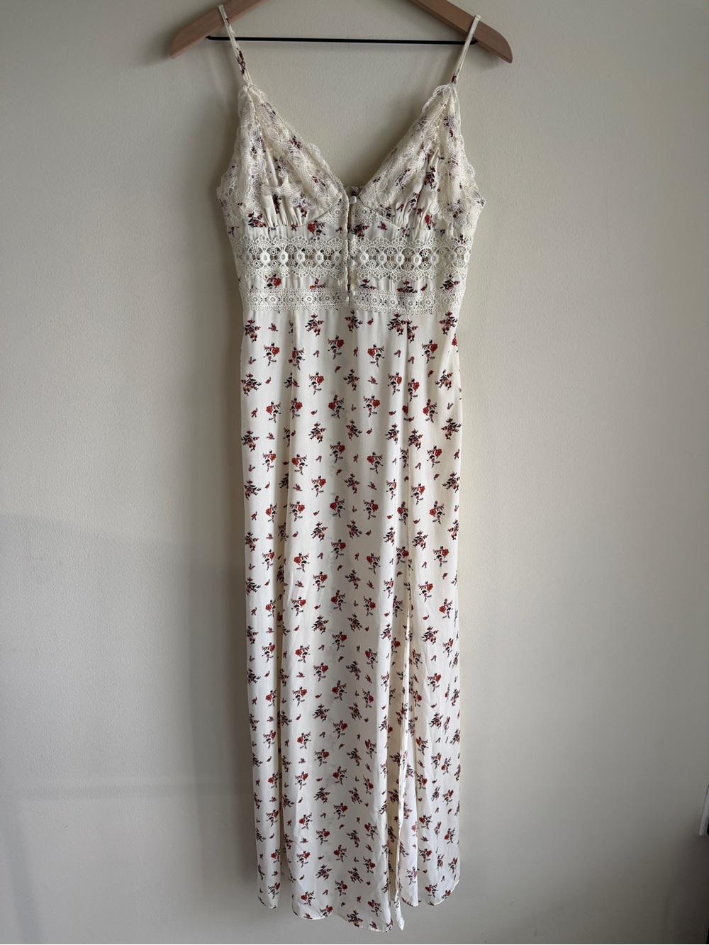 Free People Intimately FP Out & About Floral Lace Maxi Slip Dress NWT Medium - Picture 3 of 12